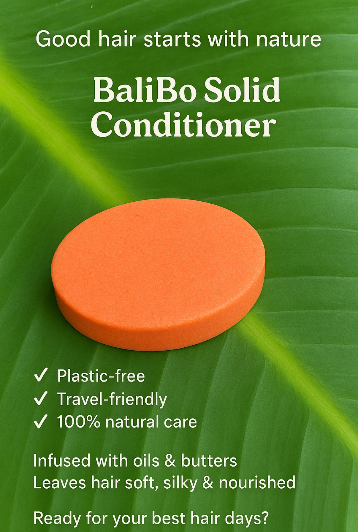 BaliBo Solid Conditioner Bar | Hydrating & Nourishing | Plastic-Free, Vegan & Eco-Friendly Hair Care - Image 2