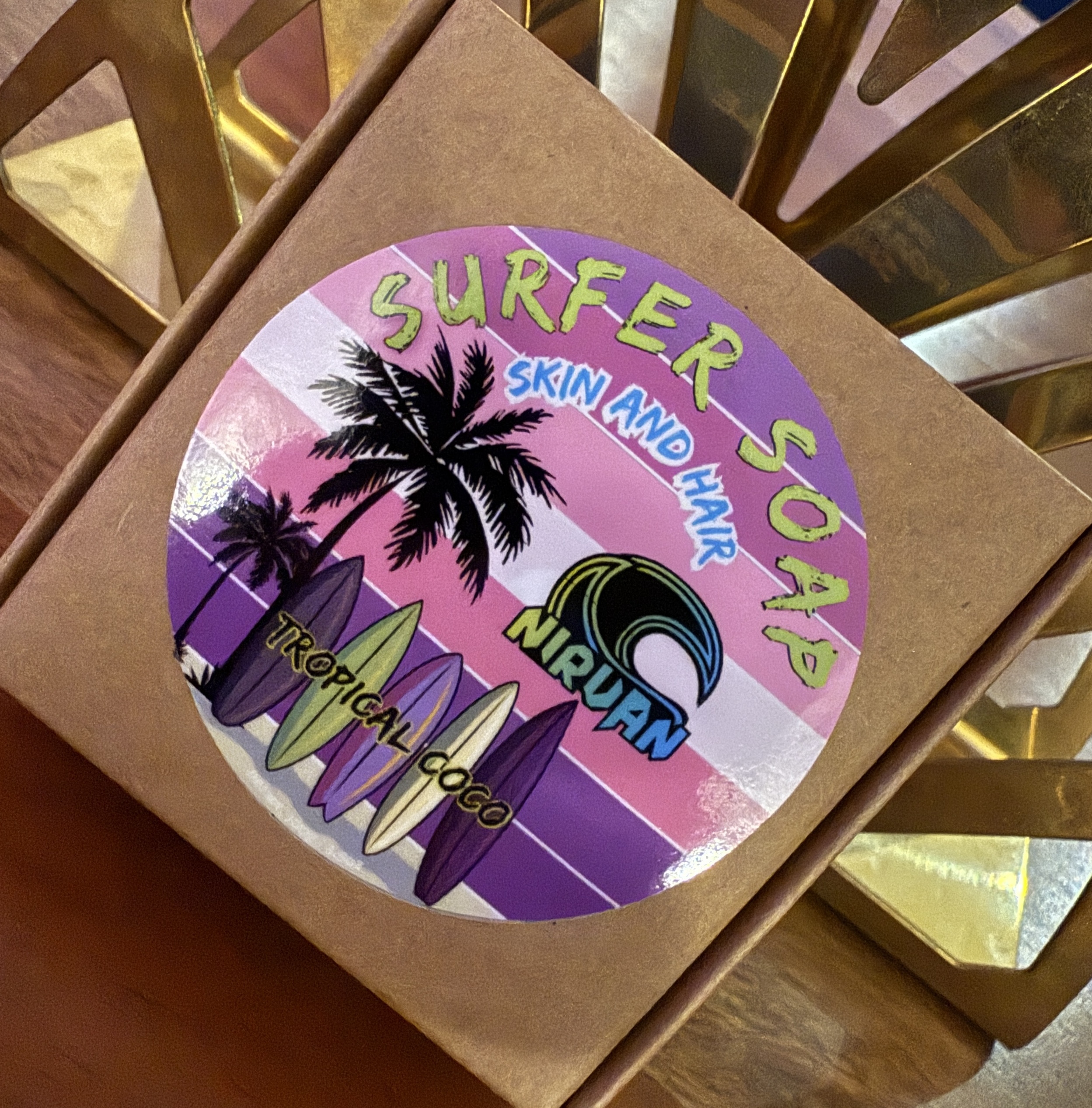 Nirvan Surfer Soap Girl – All-in-One Skin & Hair Bar | Tropical Coconut & Lime Scent - Image 6