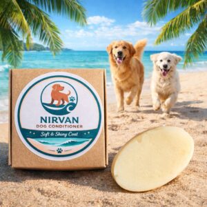 Nirvan Dog Condtioner– Natural Solid Conditioner Bar for Dogs | Gentle, Hypoallergenic, Coconut-Based, Eco-Friendly Copy